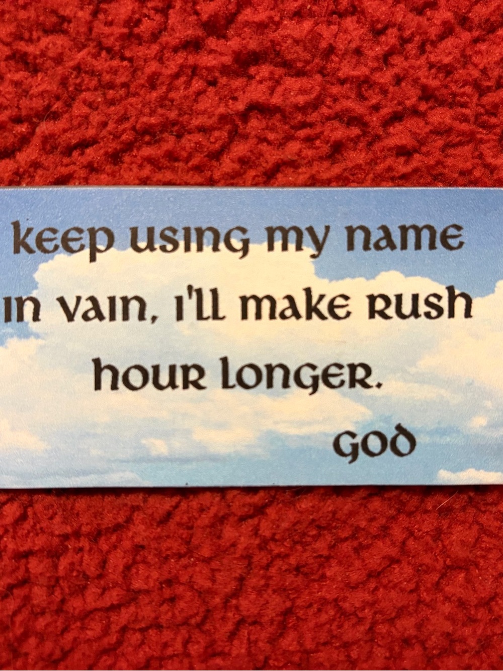Messages from God magnet